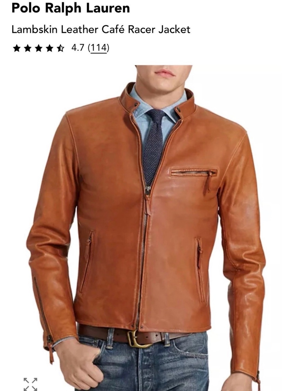 Ralph Lauren Leather Jacket - Picture 5 of 8